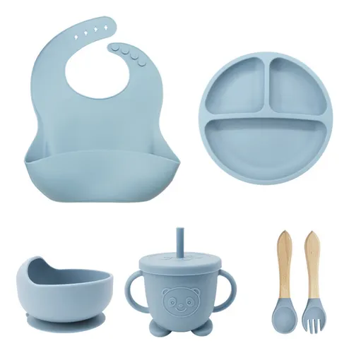 SET DE VAJILLA PARA BEBE DE SILICONA - Antojitos - Tienda Online