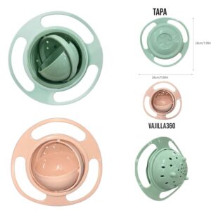 PLATO GIRATORIO 360° CON TAPA
